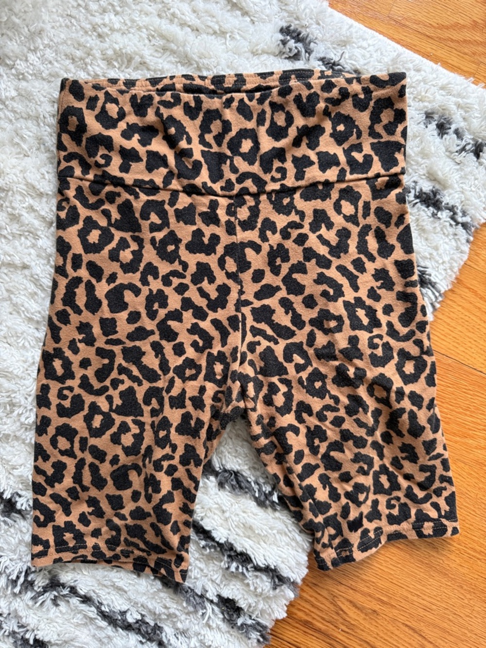 Wild Fable Leopard Print Bike Shorts - Brown/Black
